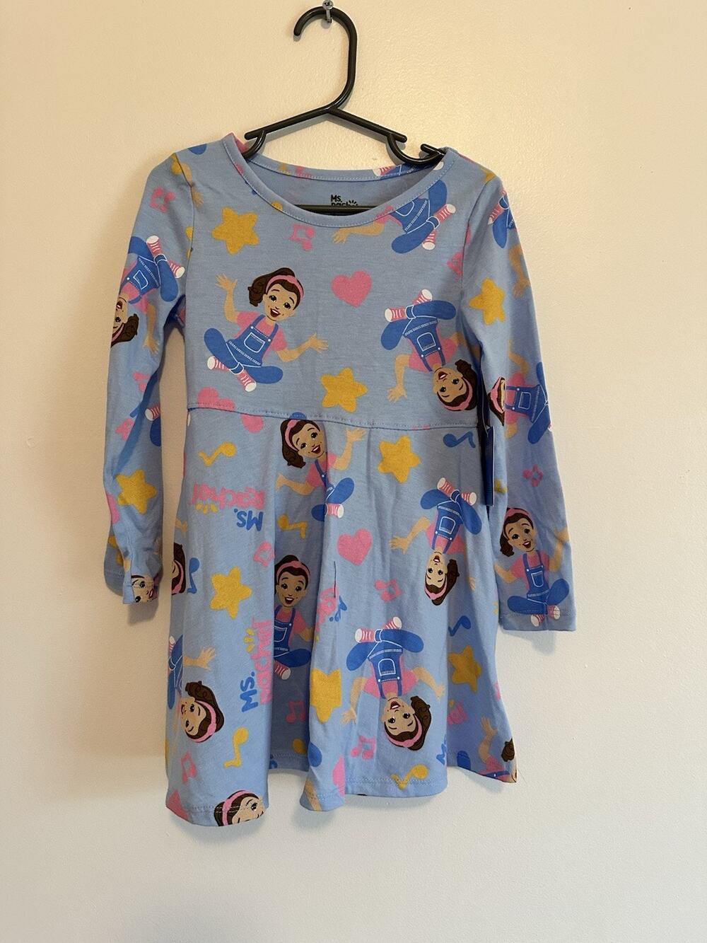 Ms. Rachel Toddler Girls Long Sleeve Blue Dress - Size 4T